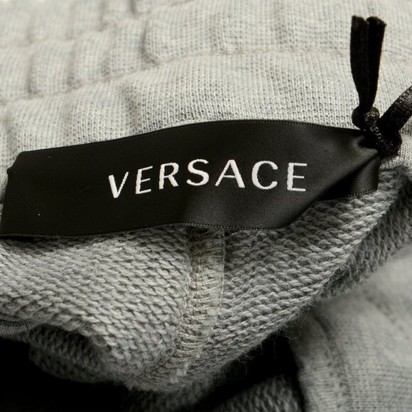 Versace Men's Gray & White Logo Medusa Head Sweat Track Pants US 2XL IT 56 - Picture 6 of 6